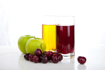 cherry and apple juice