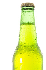 Close up of beer bottle