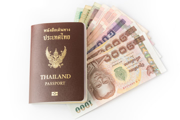 Thailand Passport and money