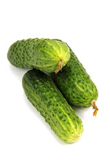 green cucumbers.