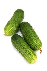 green cucumbers.