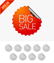 Sale stickers: Big sale