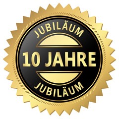 Jubiläum Button - 10 Jahre