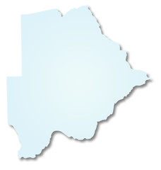 Carte du Botswana