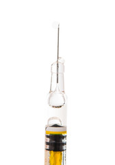 syringe with a vaccine