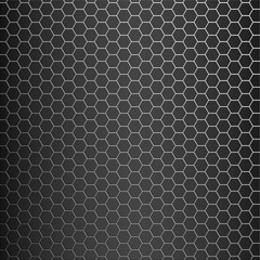 Brushed titanium alloy honeycomb tiles seamless texture