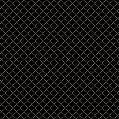 Rusty chainlink fence isolated on black seamless texture