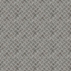 Rugged old anti-slip metal floor seamless texture