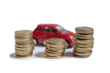 argent et voiture neuve