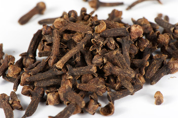 Dried buds of spicy clove