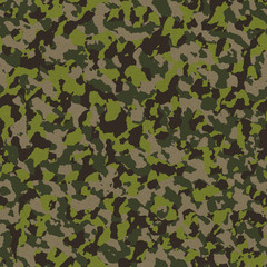 Military camouflage cloth with visible threading