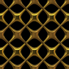 Fancy golden chainlink - seamless texture