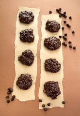 Dark chocolate cookies