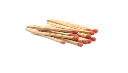 Isolated group of matchstick