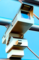 Traffic surveilance camera on street