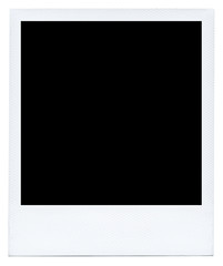 Retro photo frame isolated on white background
