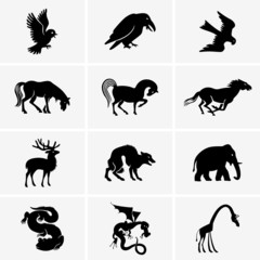 Set of animal icons