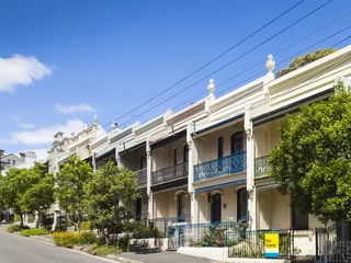 Abwaschbare Fototapete Sydney terrassenhaus paddington sydney