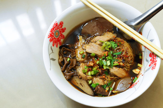 Thai duck noodle soup