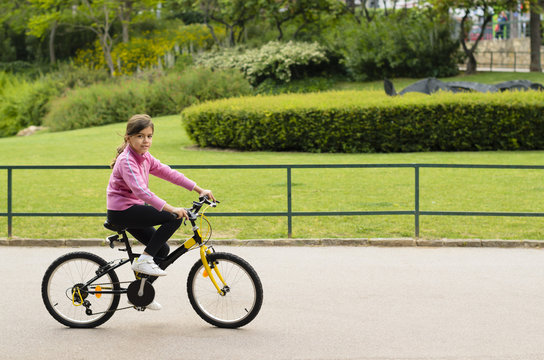 Girl with Bicycle