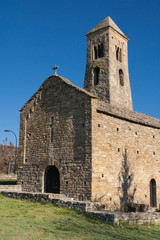 Fototapeta na wymiar Romanesque church in Coll de Nargo