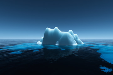 Iceberg in the night
