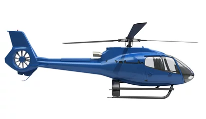 Tafelkleed Moderne helikopter geïsoleerd © Supertrooper