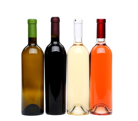 four kinds bottle of wine