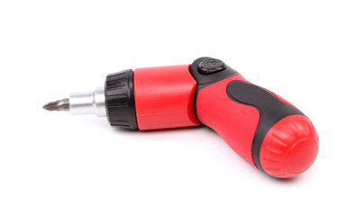 Multiple head screwdriver isolated