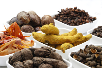 Variety of raw Authentic Indian Spices