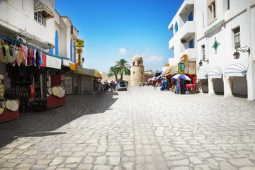 Fototapeten Straße in Sousse, Tunesien © adisa