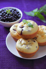 Muffins with blueberries