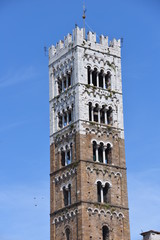 Bell tower in Lucca, Tuscany