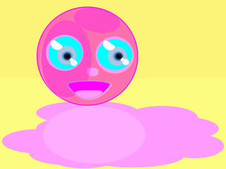 Fototapeta premium Caramelo de fresa .