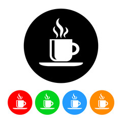 Coffee Icon with Color Variations