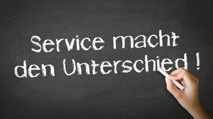 Service makes the difference (In German)