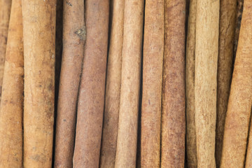 Textura de los palos de canela.