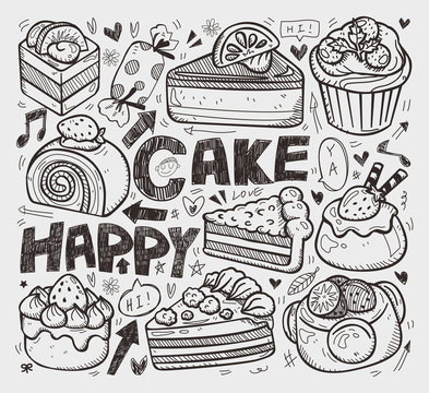 Doodle Cake Element