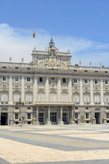 Fototapeta na wymiar Royal Palace of Madrid, residence of Spanish Royal Family