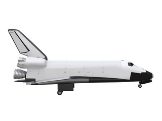 Naklejka premium Space Shuttle Isolated