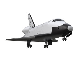 Fototapeta premium Space Shuttle Isolated