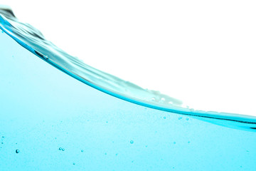 Water wave isolated on white