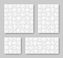 Puzzle Set - weiß - 4 Puzzle