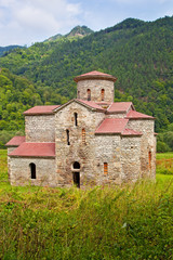 Fototapeta premium The oldest Orthodox church in Russia. Arkhyz.