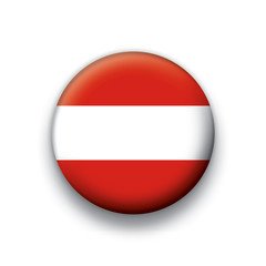 Vector flag button series Austria