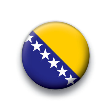 recommend clip art: Vector flag button series Bosnia and Herzegovina
