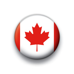 Obraz premium Vector flag button series Canada