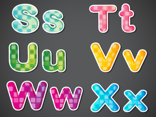 Letters of the alphabet