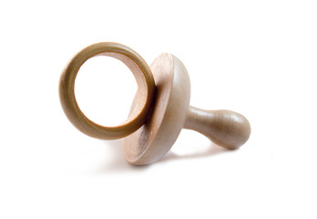 sucette de bébé tetine en bois
