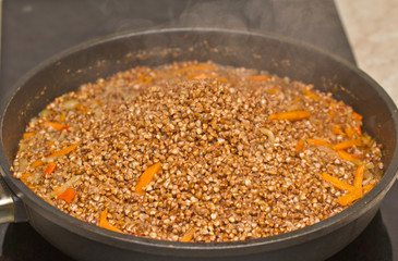 Porridge from buckwheat